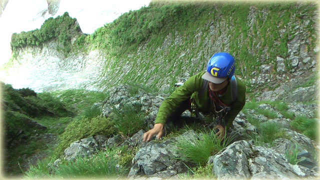 谷川岳・烏帽子沢奥壁　中央カンテ　２０１３