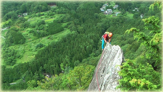 瑞牆山・十一面岩　錦秋カナトコルート　太刀岡山　左稜線